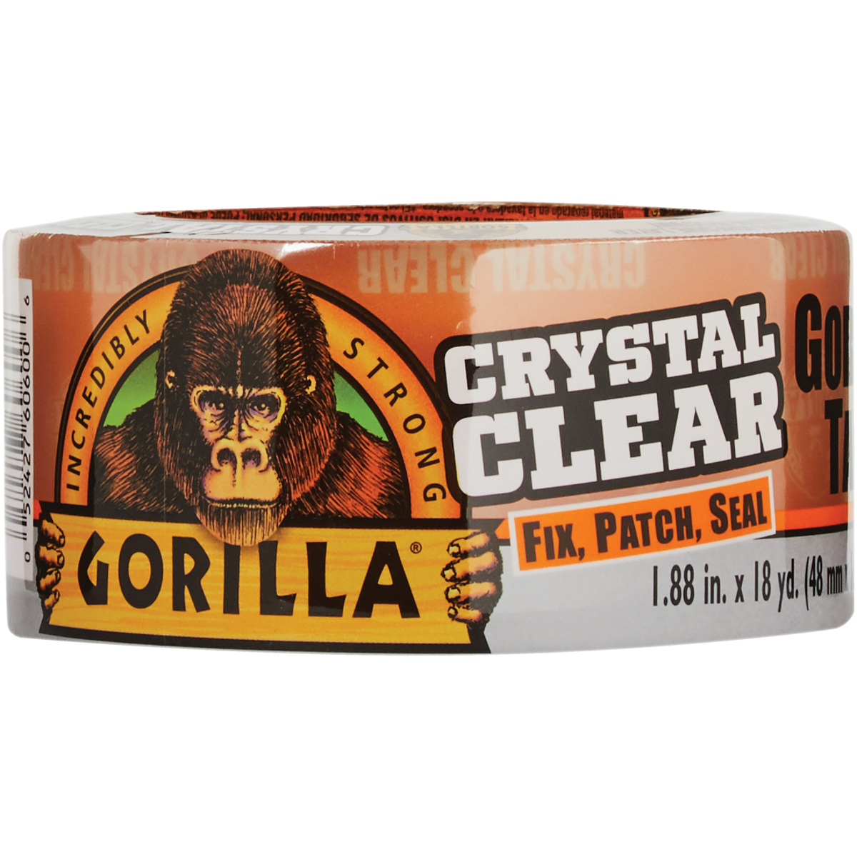 Gorilla 1.88 In. x 18 Yd. Crystal Clear Duct Tape, Clear Image 2