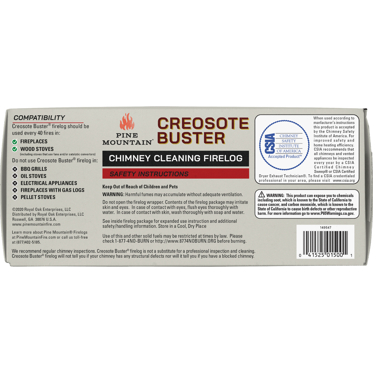 Pine Mountain 3-1/2 Lb. Log Creosote Remover Image 3