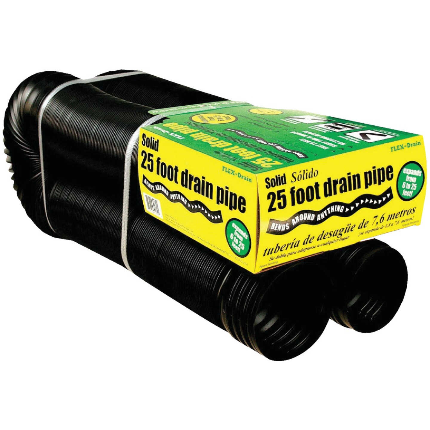 Amerimax 4 In. X 25 Ft. Expandable Solid Drainage Pipe Image 1