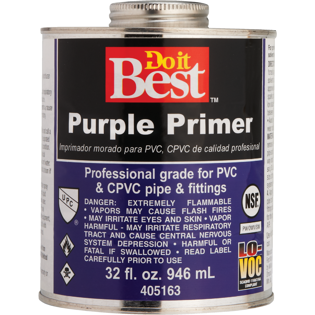 Do it Best 32 Oz. Purple Pipe and Fitting Primer for PVC/CPVC Image 2
