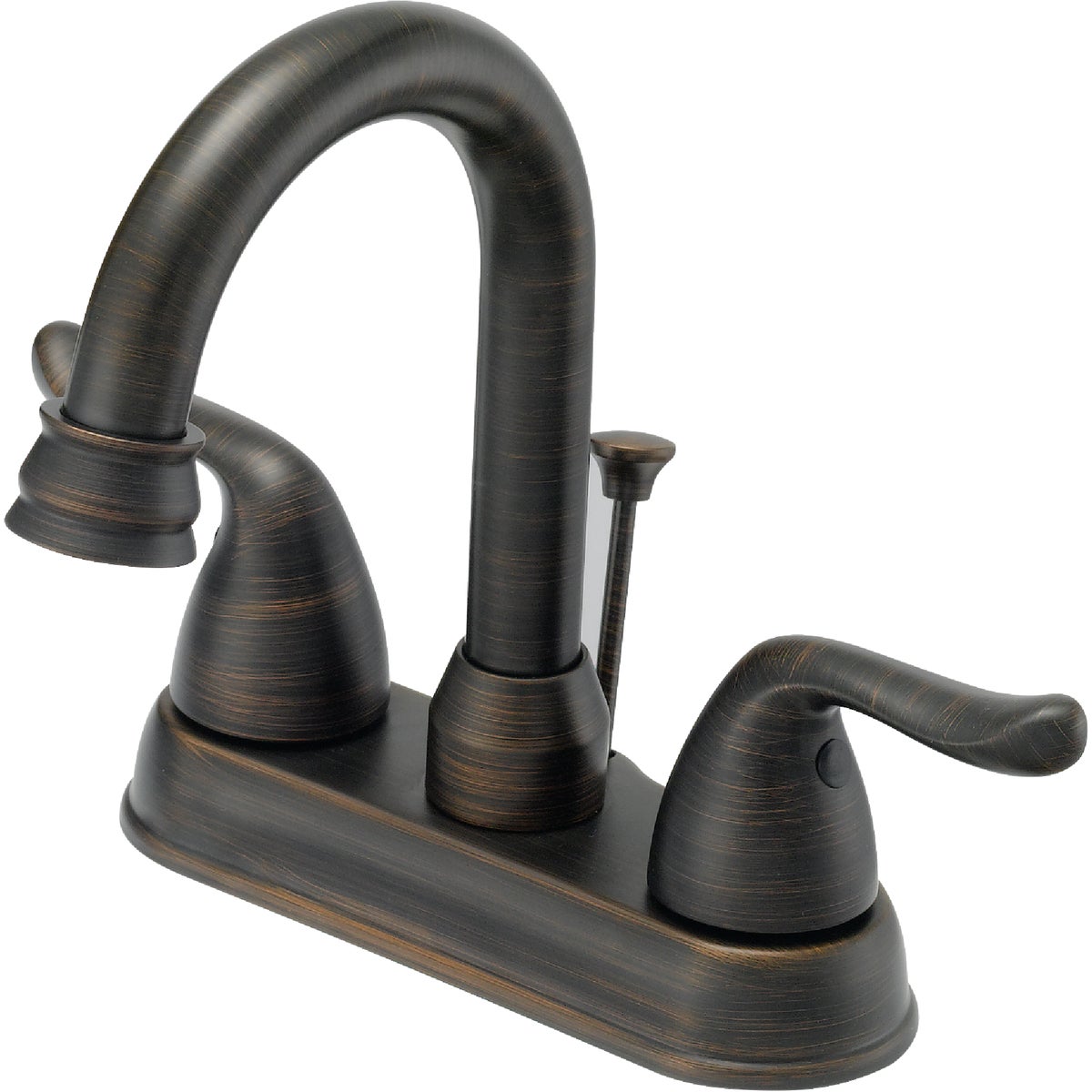 Home Impressions Oil-Rubbed Bronze 2-Handle Lever 4 In. Centerset  Bathroom Faucet with Pop-Up Image 1