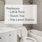 Danco EZ Drain Touch Activated Universal Bathtub Drain Stopper Image 3