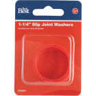 Do it Best 1-1/4 In. x 1-1/4 In. Black Rubber Slip Joint Washer (2-Pack) Image 2