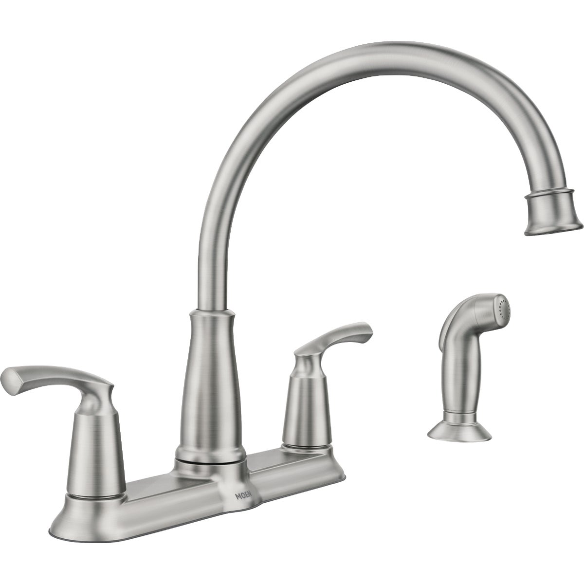 Moen Bexley 2-Handle Lever Kitchen Faucet with Side Spray, Spot Resist Stainless Steel