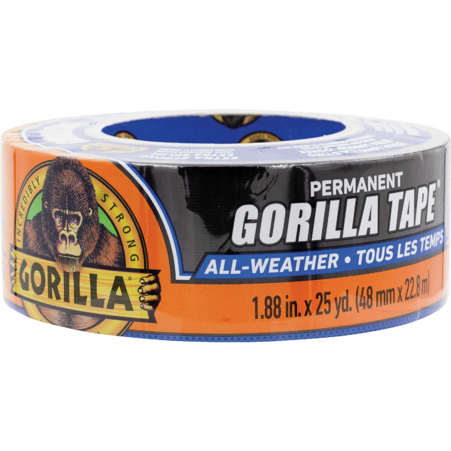 Gorilla 1.88 In. x 25 Yd. All Weather Repair Tape, Black Image 1