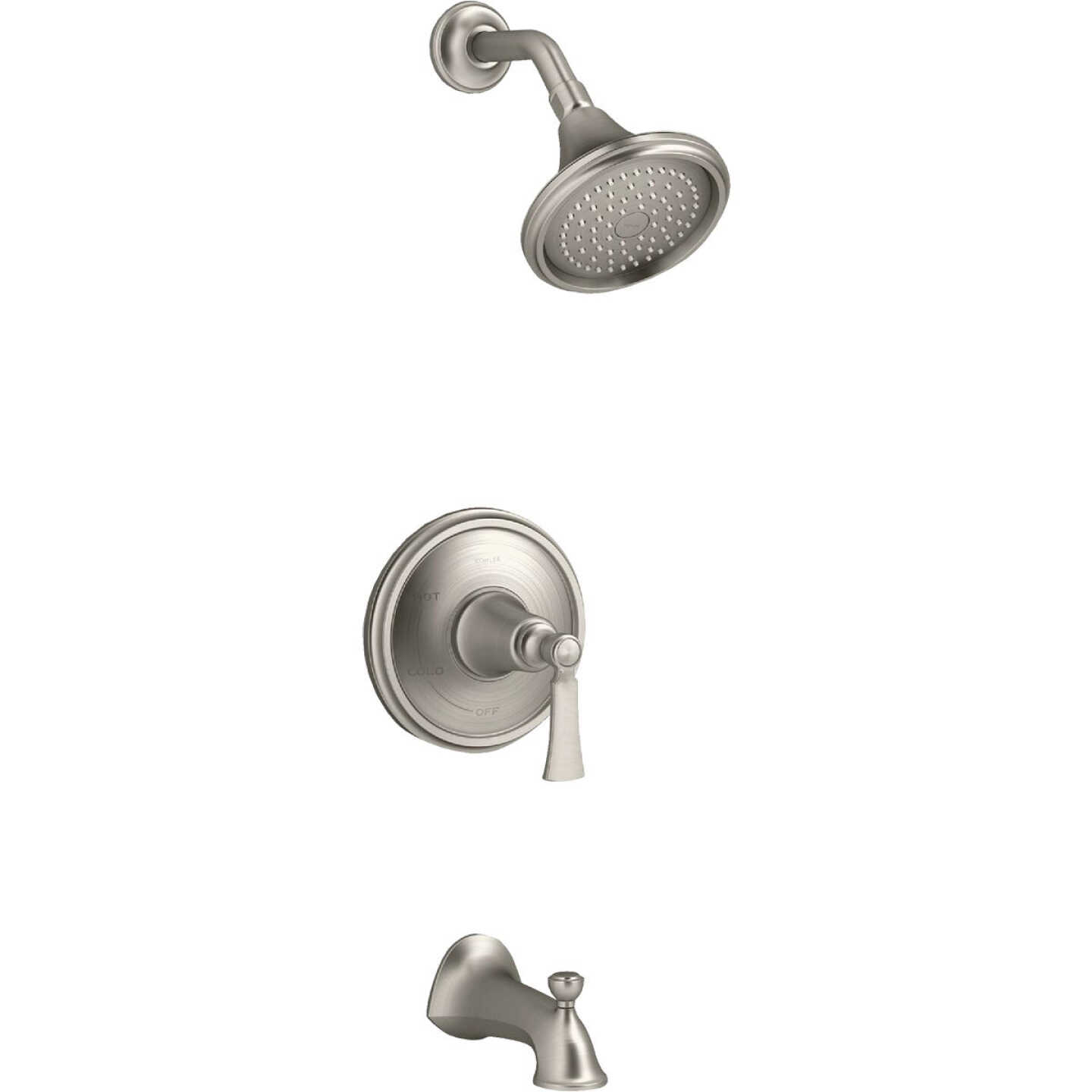 Kohler Elliston Brushed Nickel Single-Handle Lever Tub & Shower Faucet Image 1