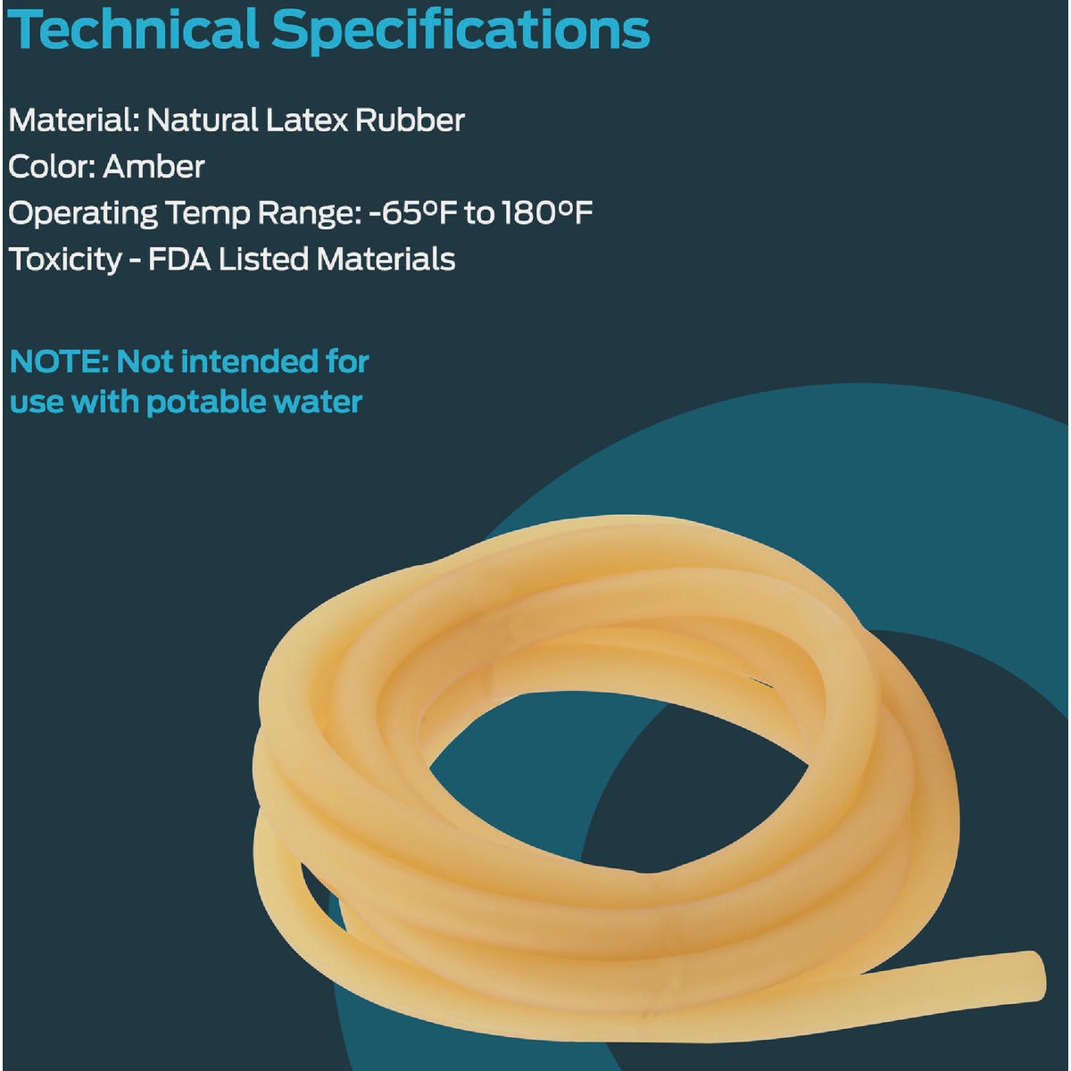 Eastman EZ-Flo 1/4 In. ID x 3/8 In. OD x 10 Ft. L. Latex Tubing Image 3