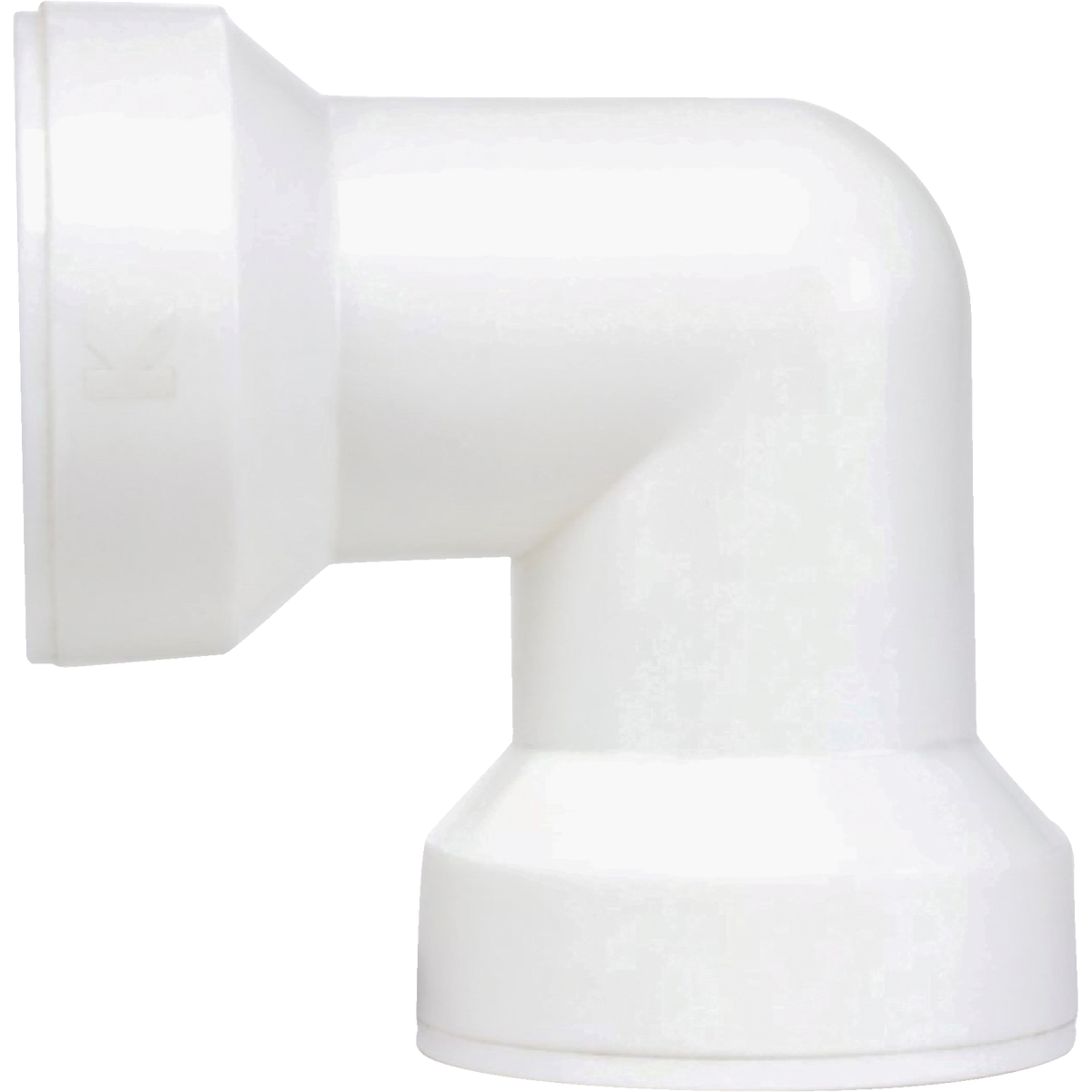 Keeney Insta-Plumb 1-1/2 In. White Plastic 90 Deg. Coupling Elbow