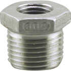 PLUMB-EEZE 1/2 In. MIP x 3/8 In. FIP Stainless Steel Bushing Image 1