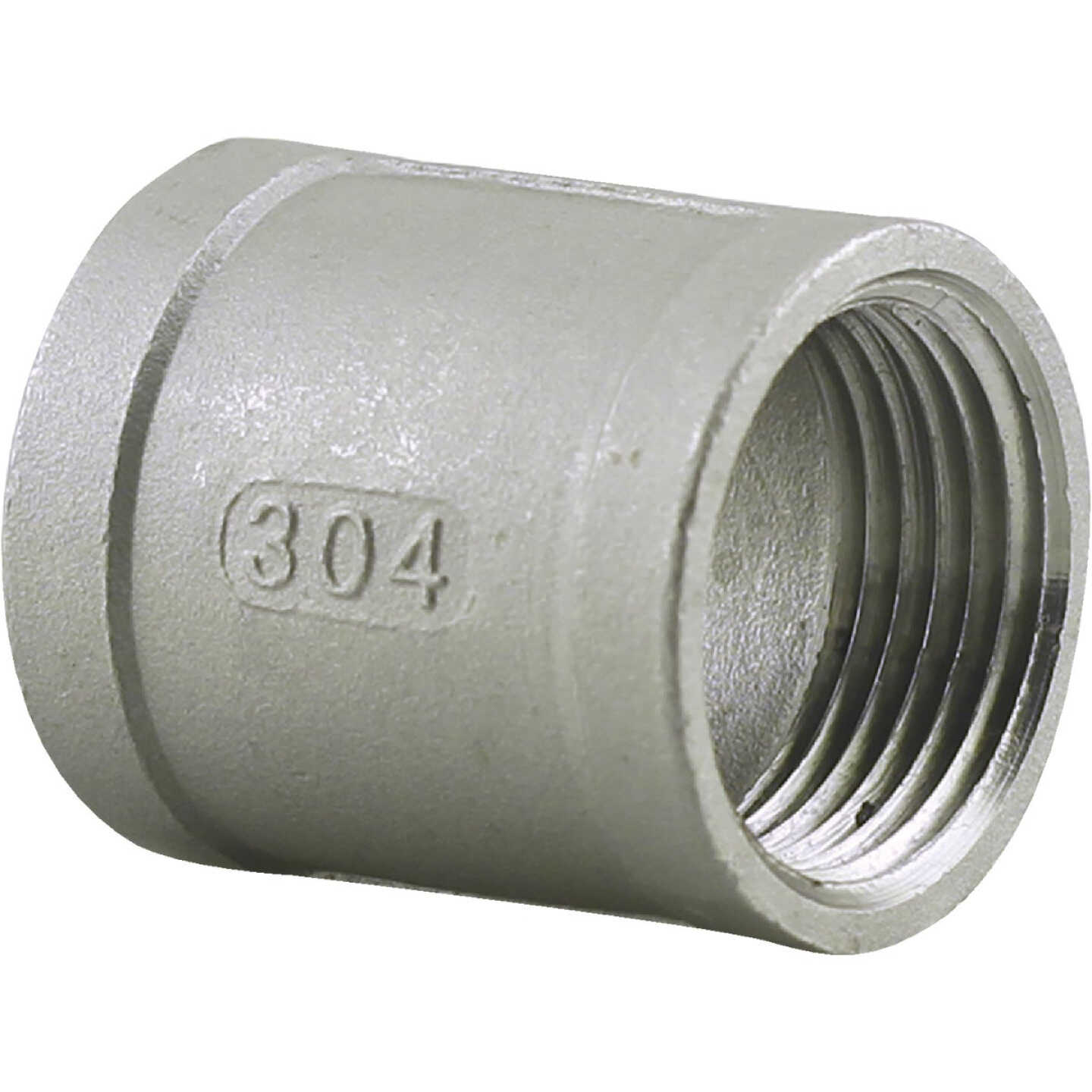 PLUMB-EEZE 1-1/4 In. FIP Stainless Steel Coupling Image 1