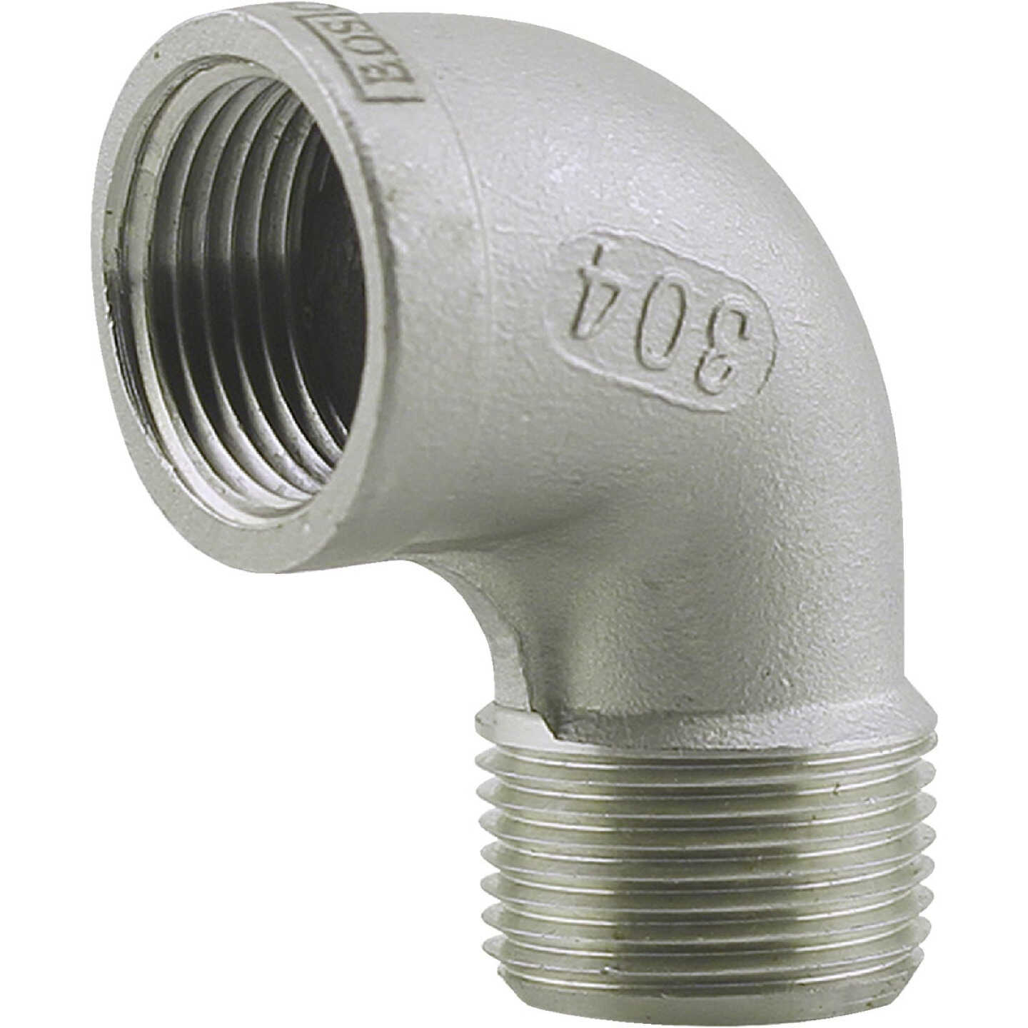 PLUMB-EEZE 1-1/4 In. FIP 90 Deg. Stainless Steel Street Elbow (1/4 Bend) Image 1