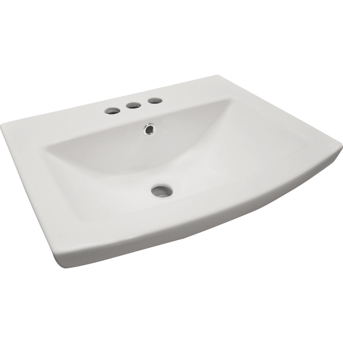 Compass Manufacturing LEHI White Vitreous China Pedestal Sink Bowl Image 2