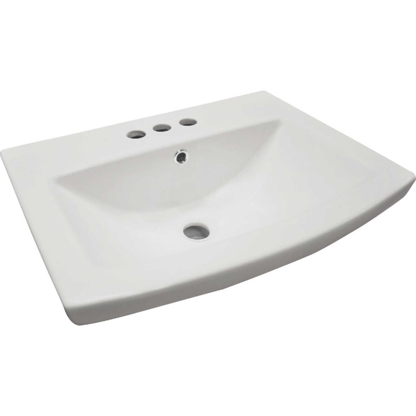 Compass Manufacturing LEHI White Vitreous China Pedestal Sink Bowl Image 2