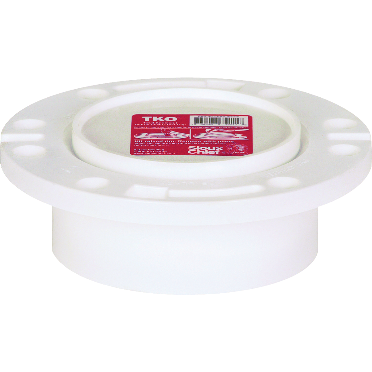 Sioux Chief 3 In. Hub/Inside 4 In. Schedule 40 DWV PVC Closet Flange Image 2
