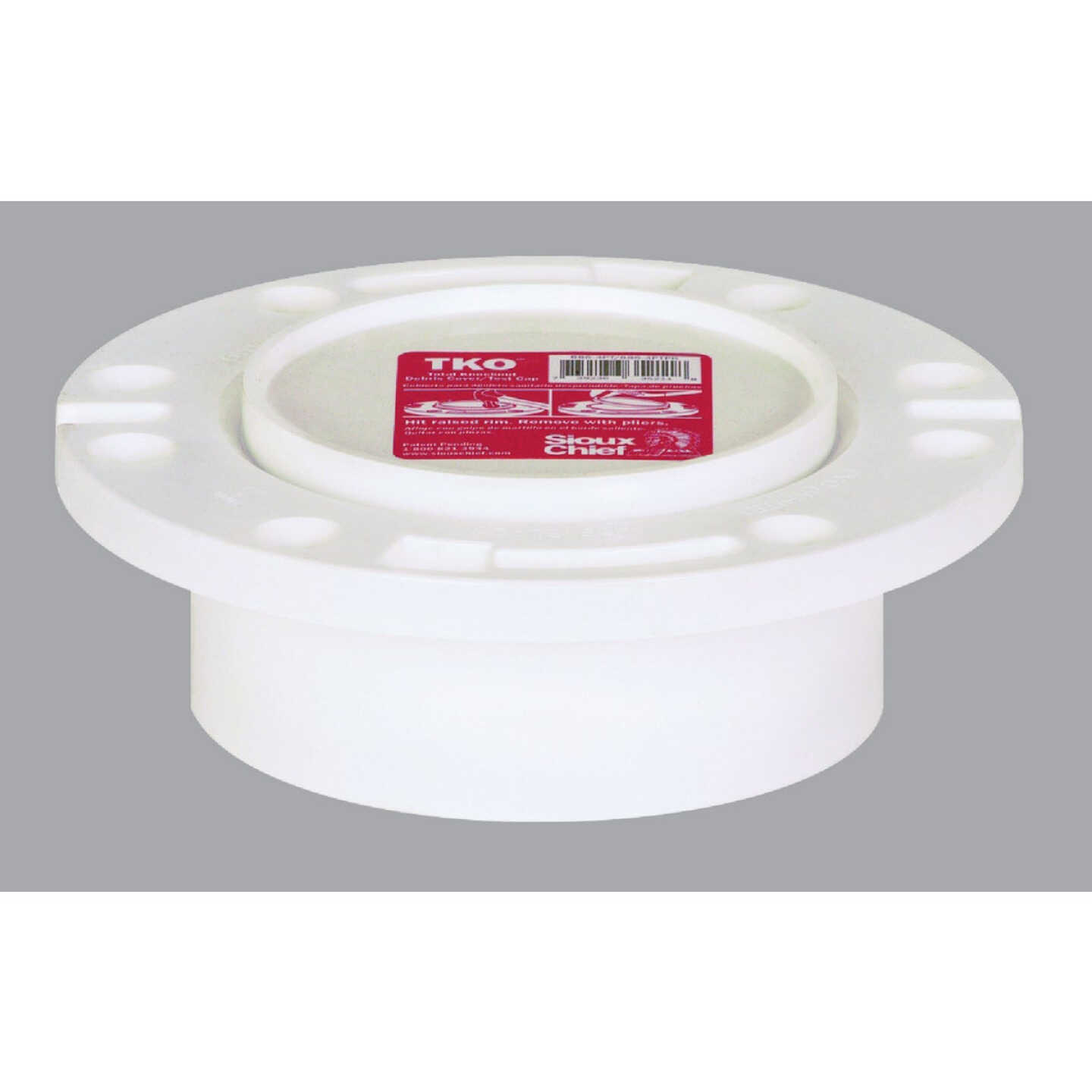 Sioux Chief 3 In. Hub/Inside 4 In. Schedule 40 DWV PVC Closet Flange Image 1