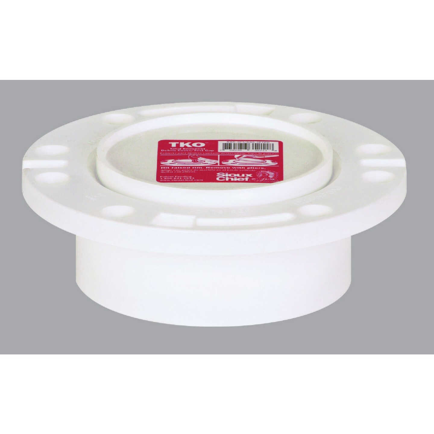 Sioux Chief 3 In. Hub/Inside 4 In. Schedule 40 DWV PVC Closet Flange Image 1