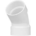 Charlotte Pipe 3 In. Schedule 40 45 Deg. Short Radius DWV PVC Elbow (1/8 Bend) Image 1