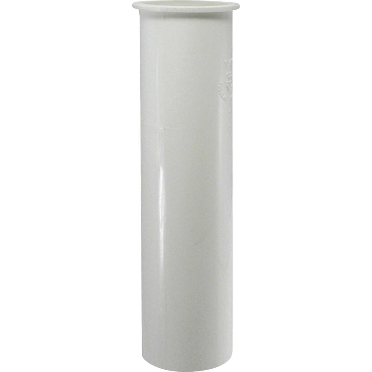 Keeney 1-1/2 In. x 6 In. White Plastic Flanged Sink Tailpiece Image 4