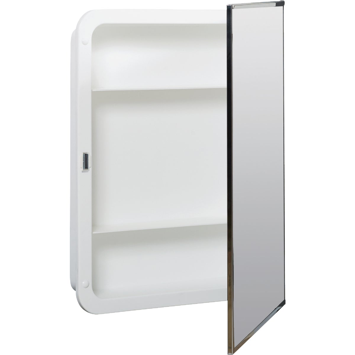 Zenith Stainless Steel 16.13 in W x 20.13 in H x 3.25 in D Single Mirror Surface/Recess Mount Medicine Cabinet Image 5