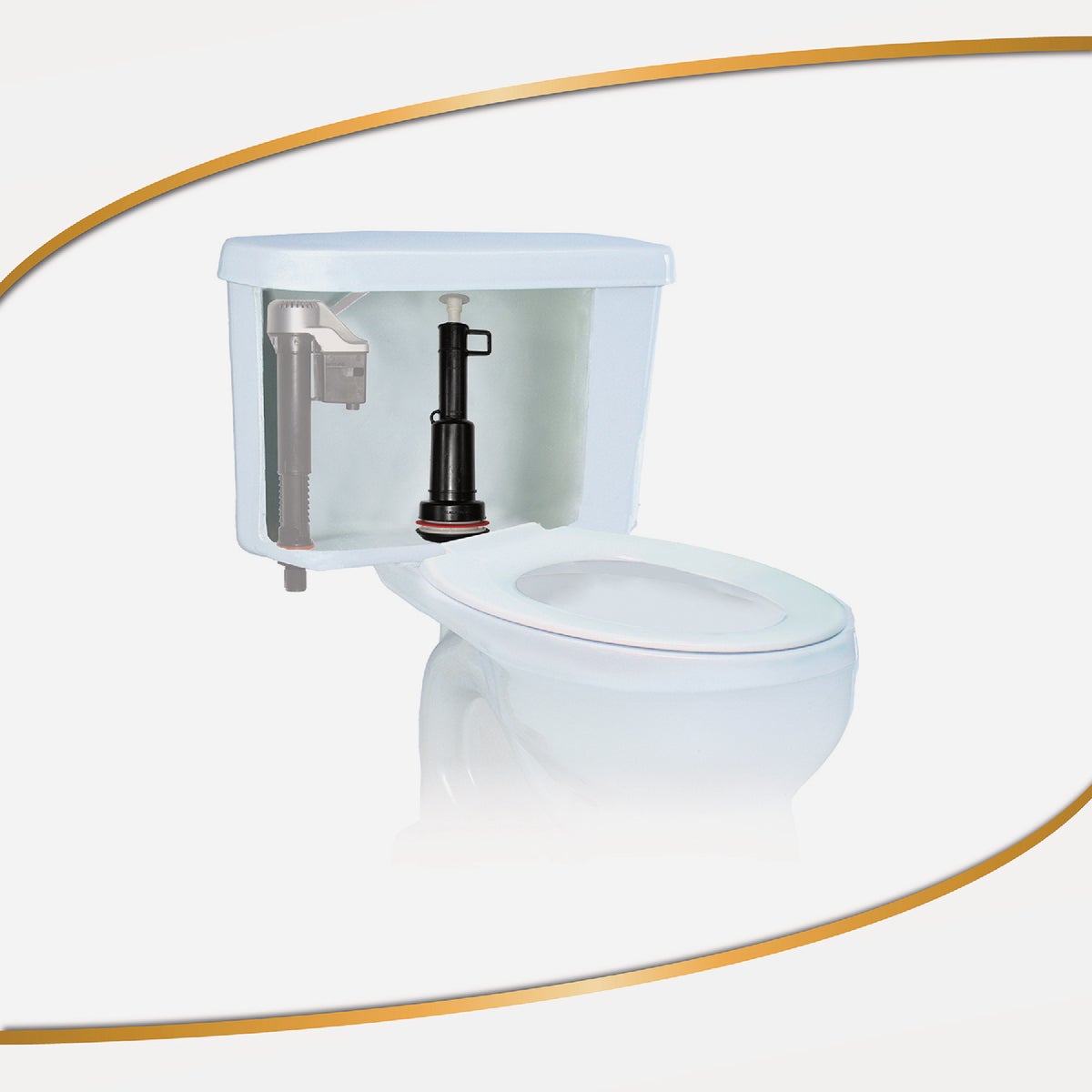 Korky 2X Long Life Toilet Flush Valve Seal Fits Mansfield 210 & 211 Image 4