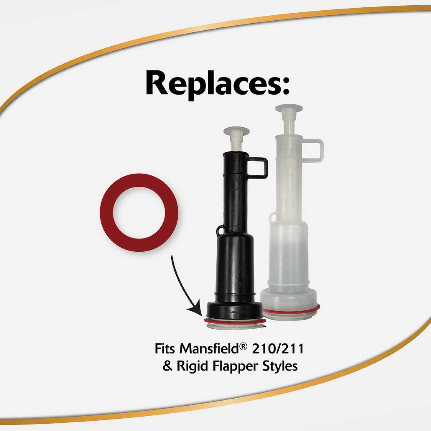 Korky 2X Long Life Toilet Flush Valve Seal Fits Mansfield 210 & 211 Image 3