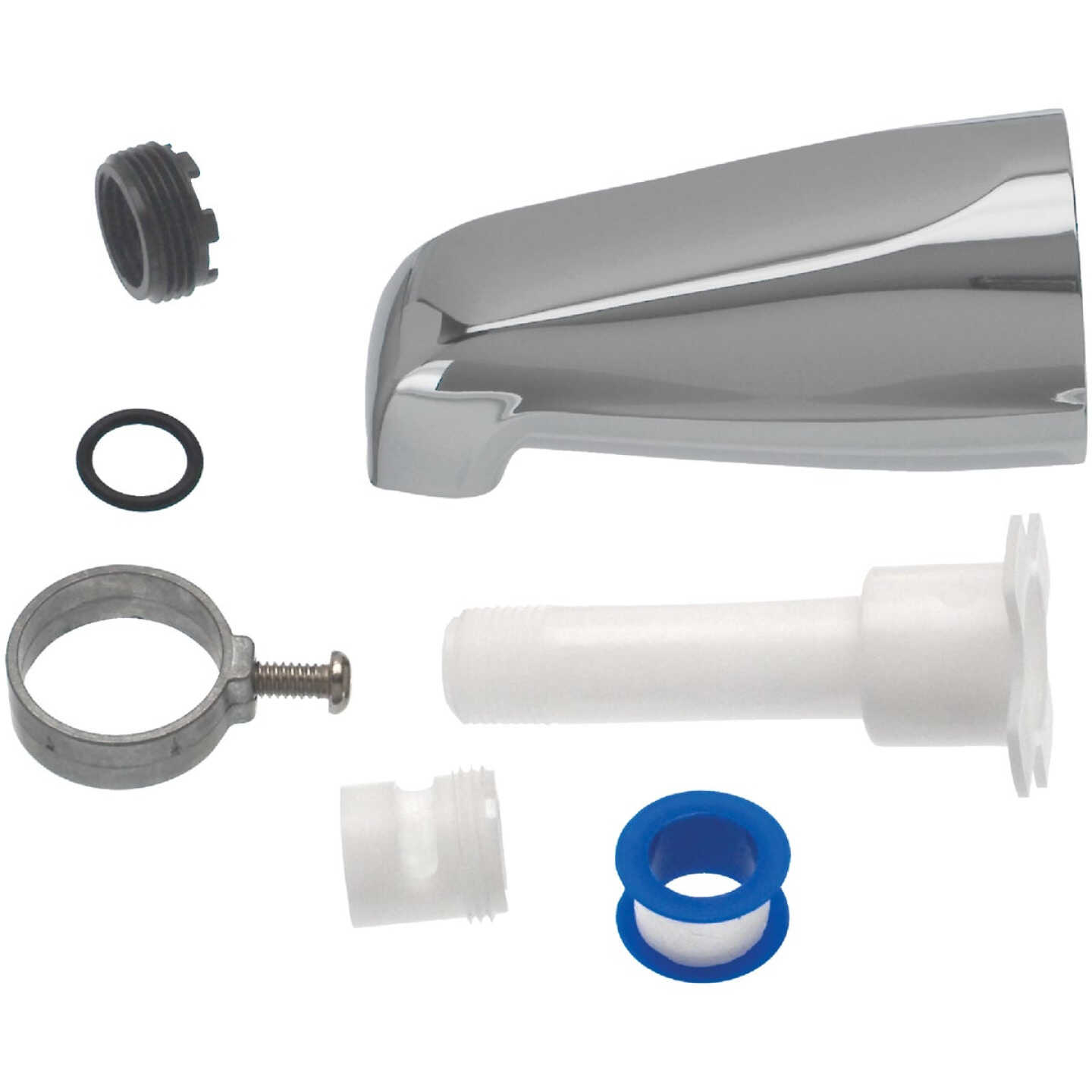 Danco 1/2 In. Slip-Fit Chrome Bathtub Spout Image 1