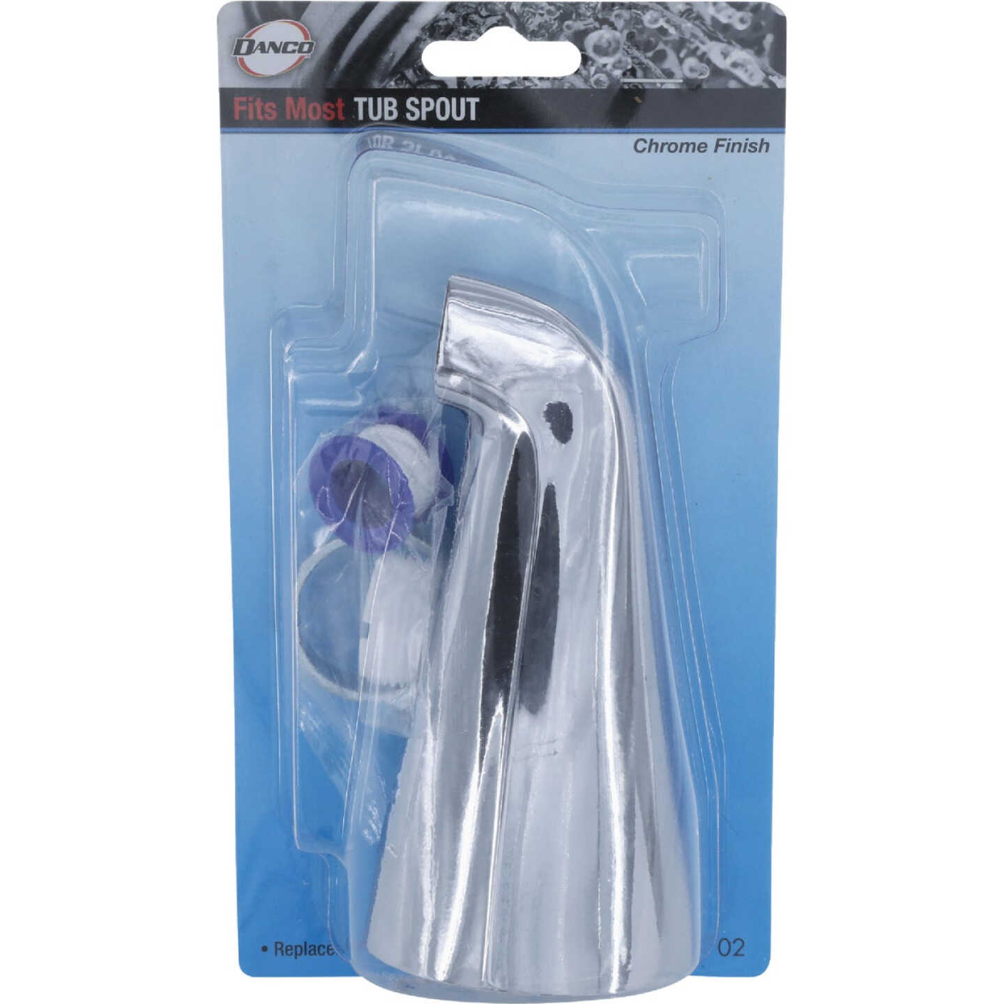 Danco 1/2 In. Slip-Fit Chrome Bathtub Spout Image 6