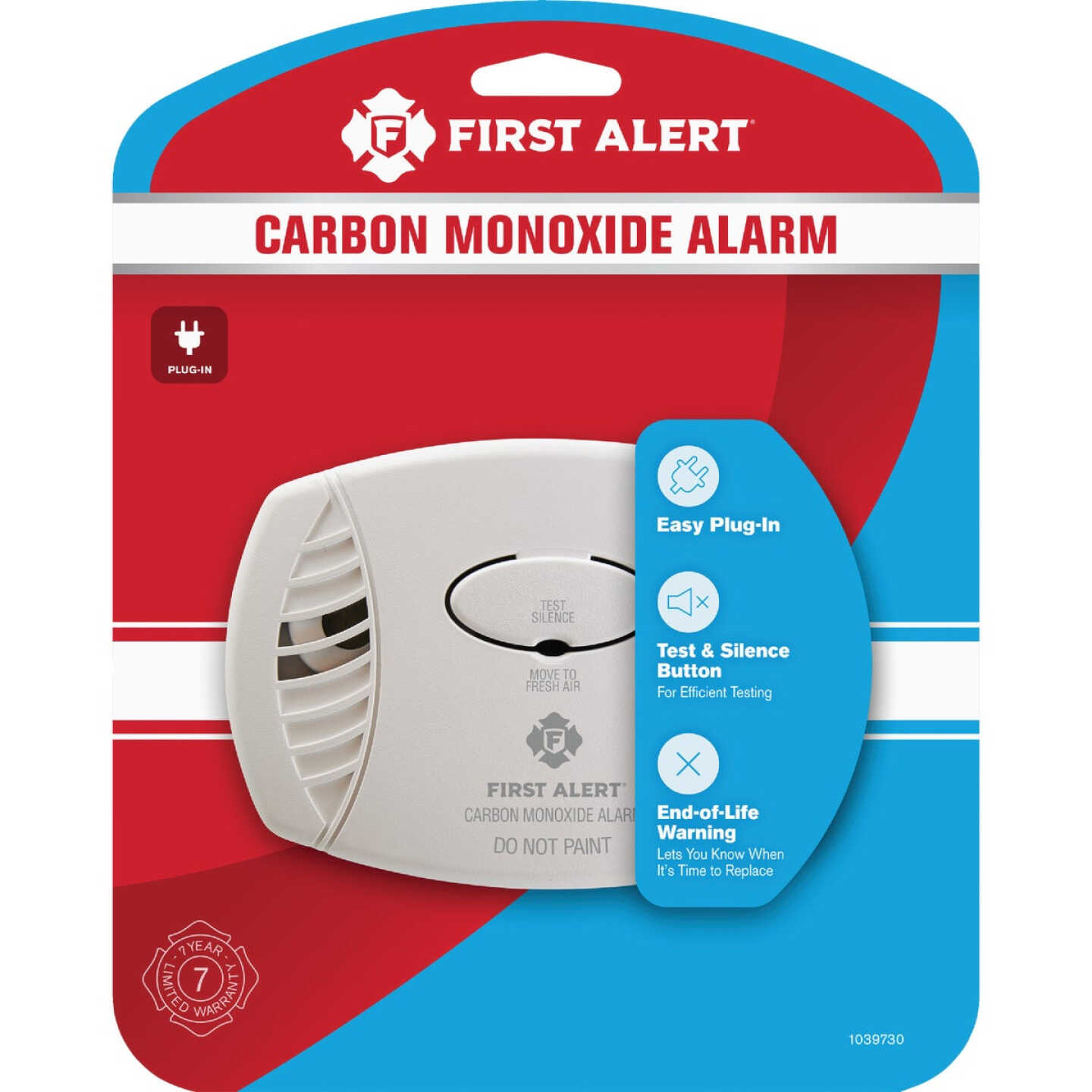 First Alert CO600 Plug-In Electrochemical 120V Carbon Monoxide Alarm Image 1