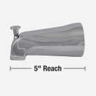 Danco 6 In. Universal Fit Chrome Bathtub Spout with Diverter Image 4