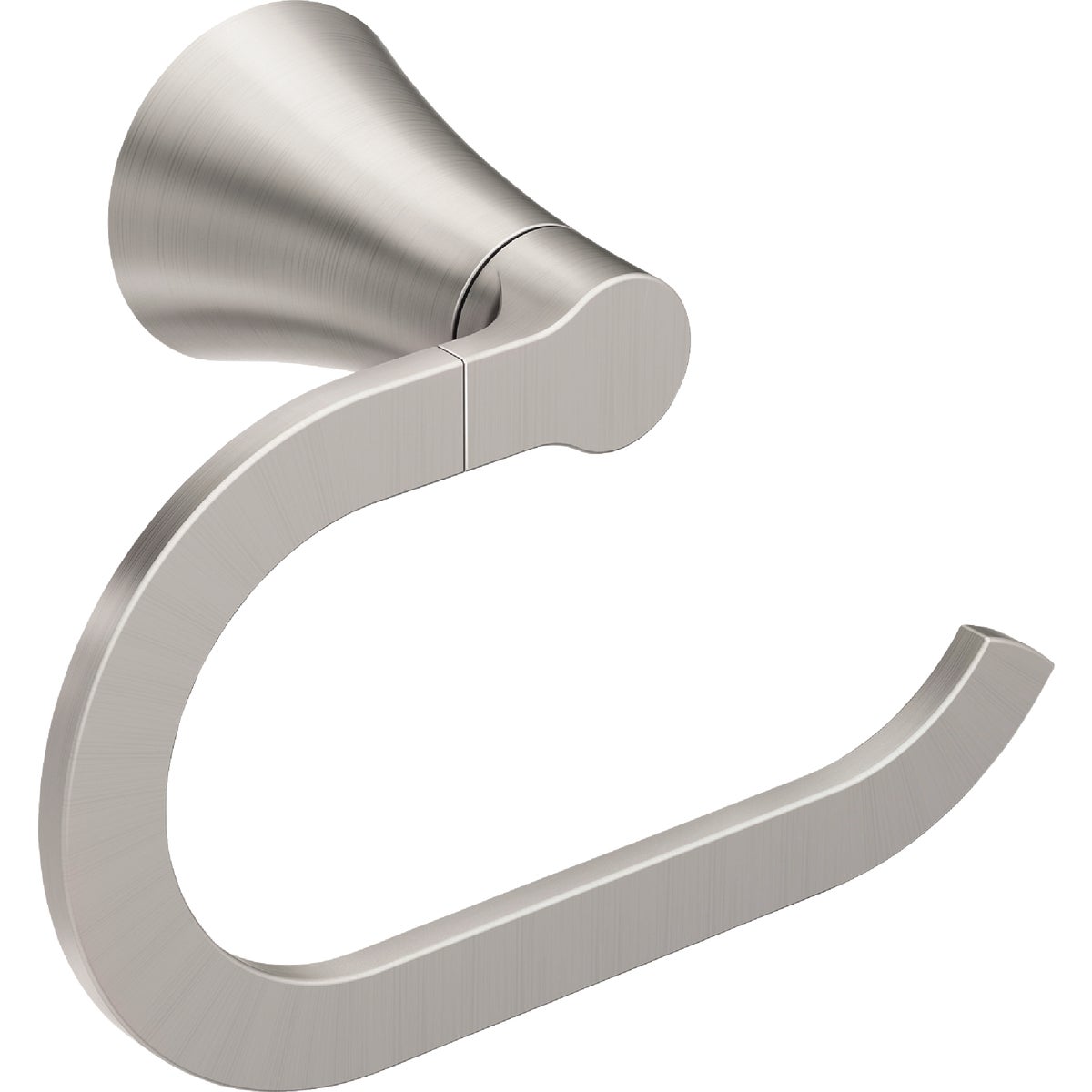 Moen Mikah Brushed Nickel Towel Ring Image 1