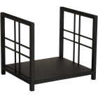 Home Impressions Square Hearthside Black Steel Fireplace Log Holder Image 1