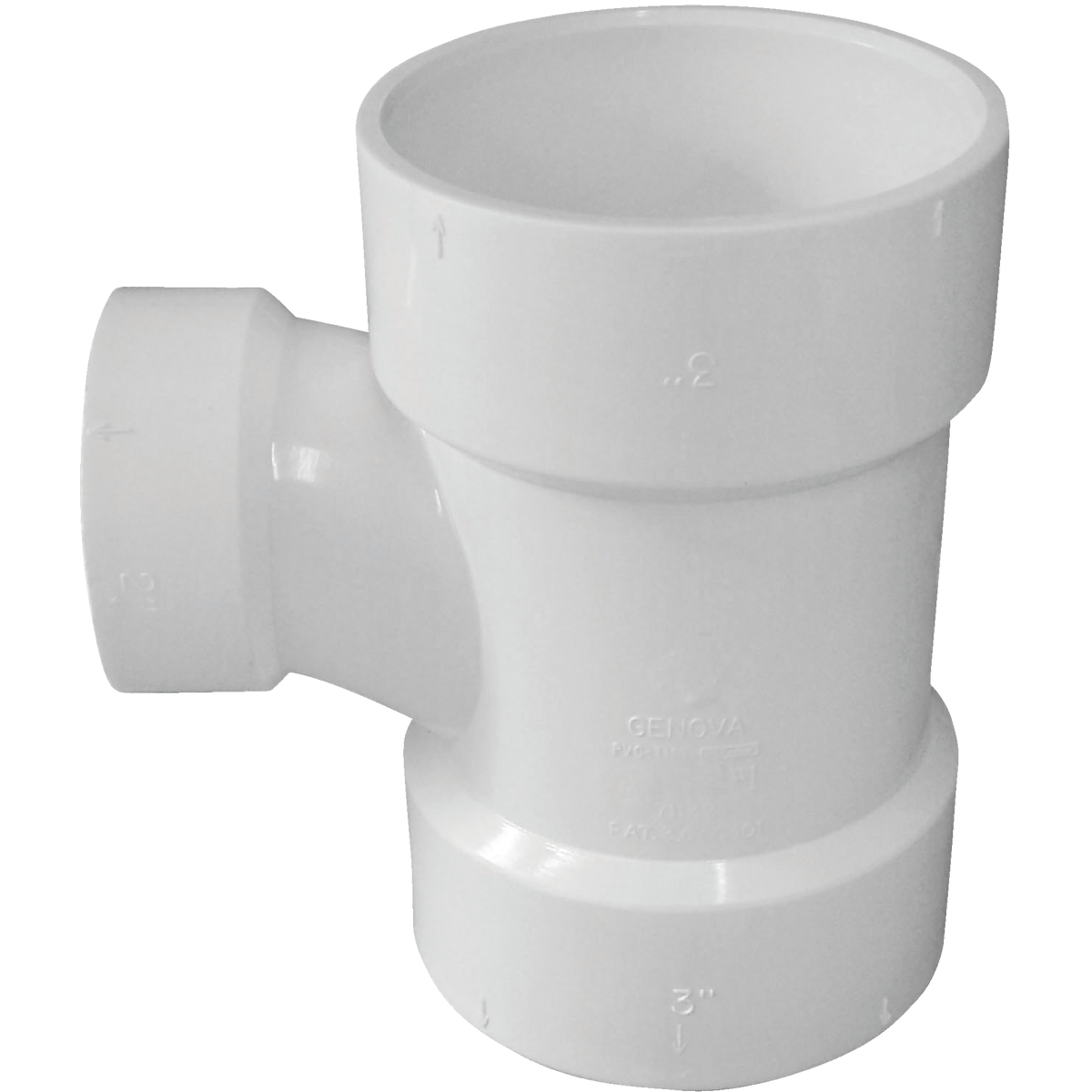 Charlotte Pipe 3 In. x 2 In. Reducing Sanitary PVC Tee Image 1