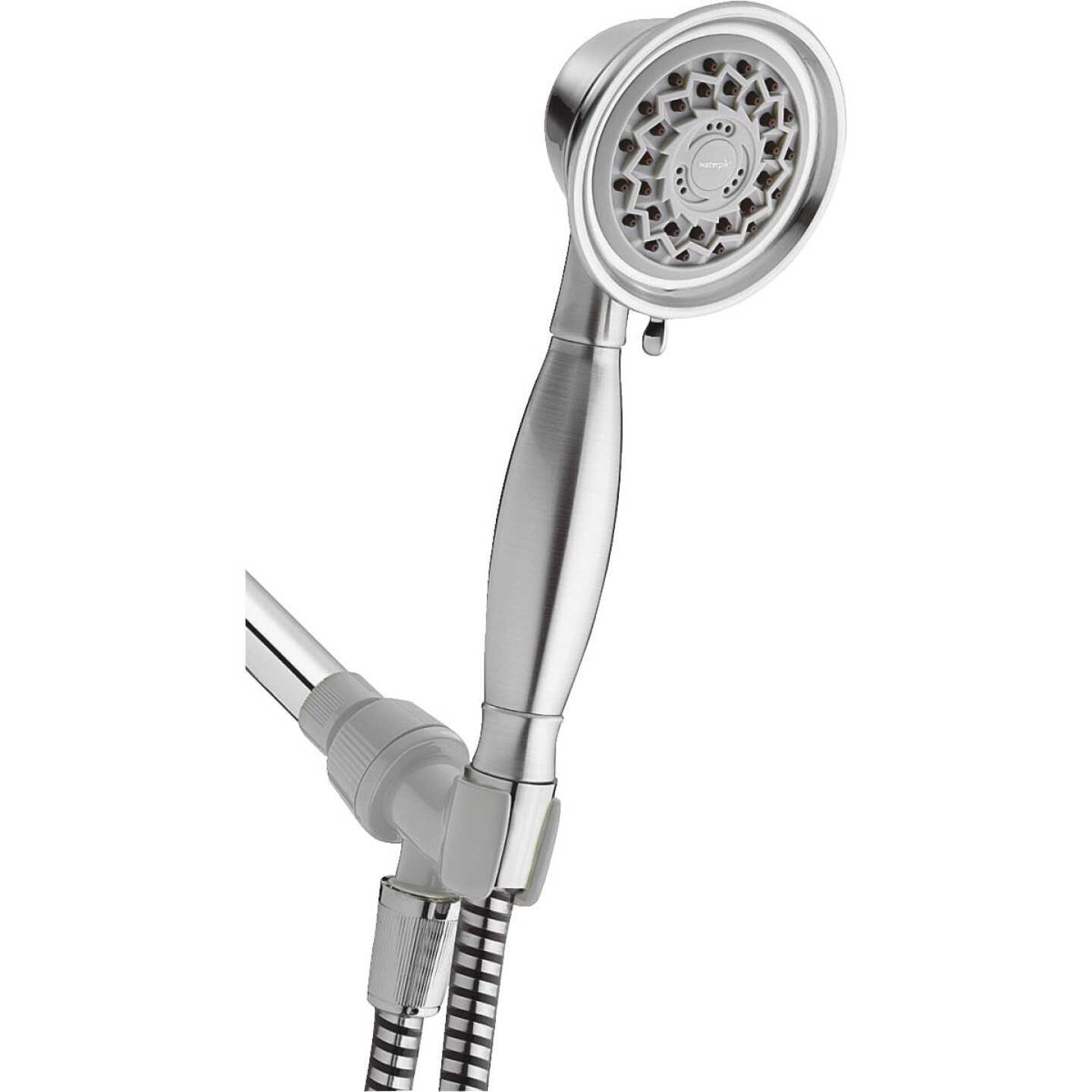 Waterpik PowerSpray 3-Spray 2.5 GPM Brushed Nickel Hand-Held Shower Image 1