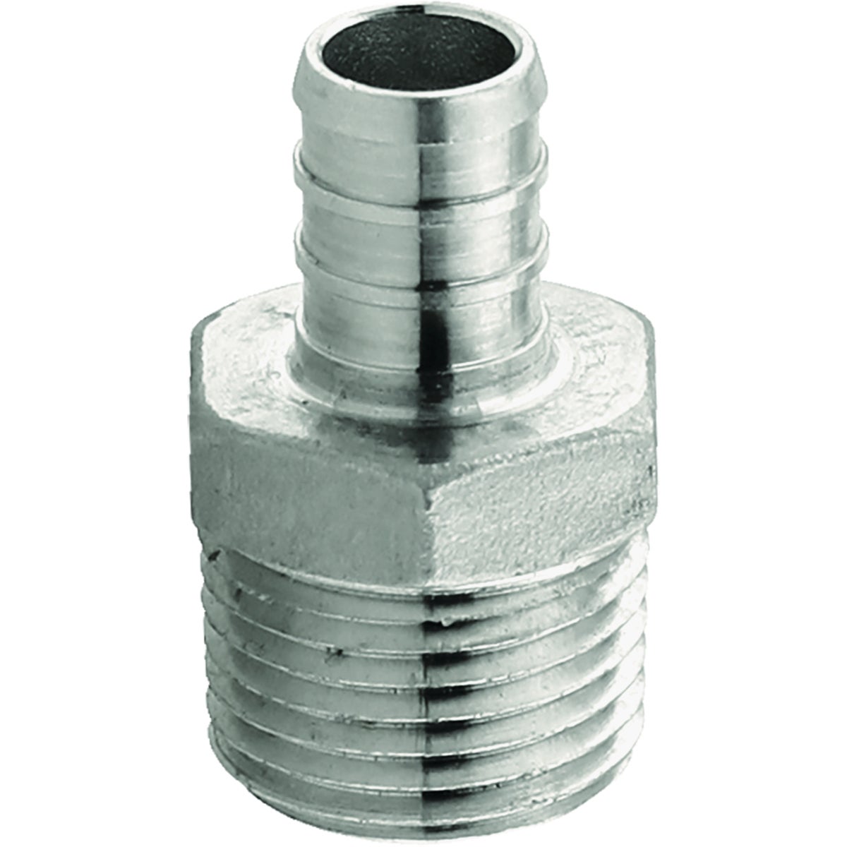 Plumbeez 1/2 In. x 1/2 In. MPT Stainless Steel PEX Adapter Image 1