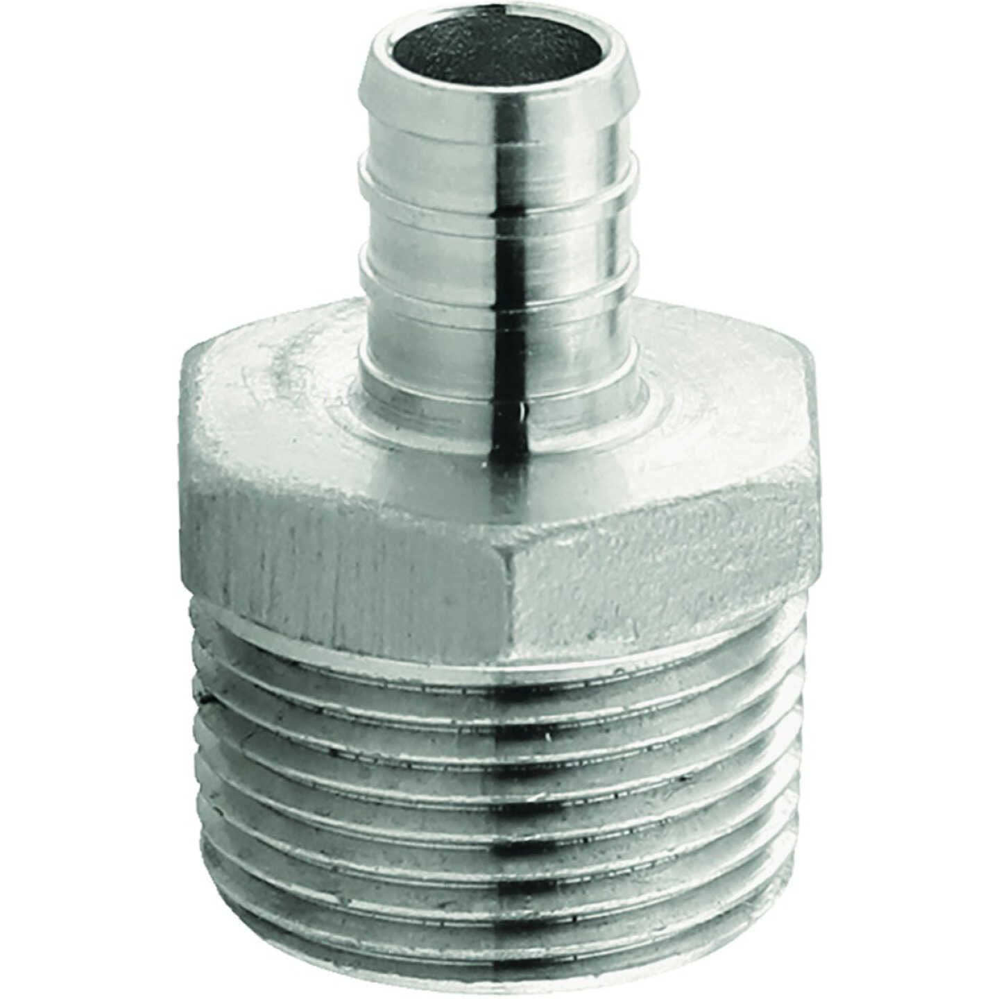 Plumbeez 1/2 In. x 3/4 In. MPT Stainless Steel PEX Adapter Image 1