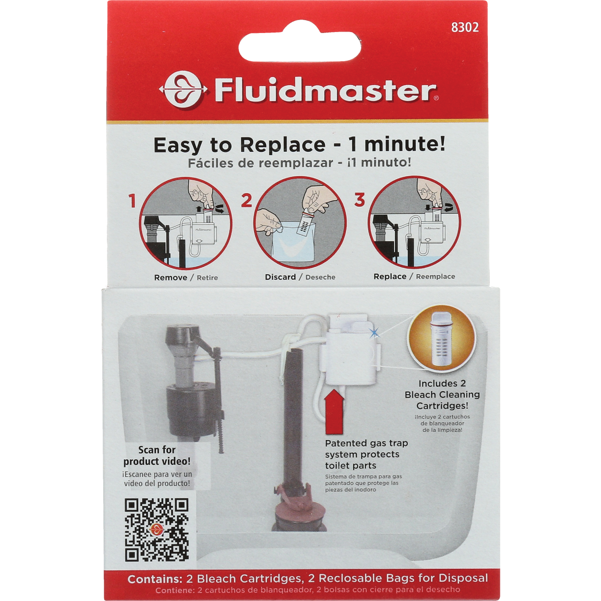 Fluidmaster Flush 'n Sparkle Automatic Toilet Bowl Cleaning System with Bleach (2-Pack) Image 3