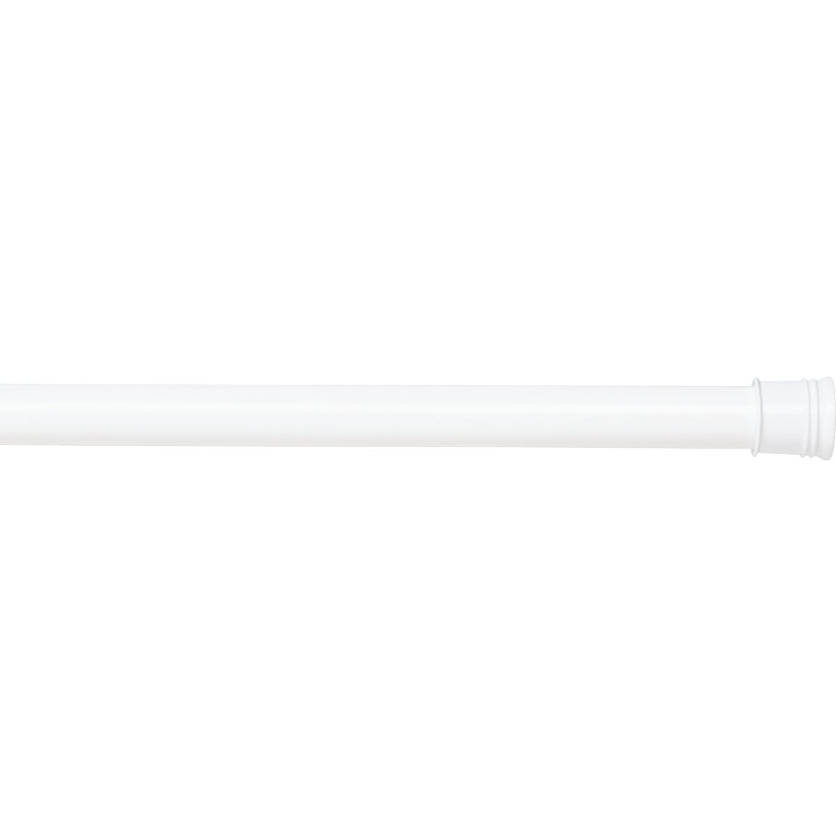 Zenith Zenna Home Straight 34-1/2 In. To 60 In. Adjustable Tension Shower Rod in White Image 4
