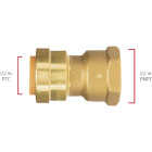QuickFitting 1/2 In. Push-to-Connect x 1/2 In. FNPT Brass Straight Female Adapter Image 5