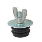 B&K 1-1/2 In. OD Galvanized Steel Test Plug Image 1