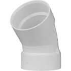 Charlotte Pipe 4 In. Schedule 40 45 Deg. Short Radius DWV PVC Elbow (1/8 Bend) Image 1
