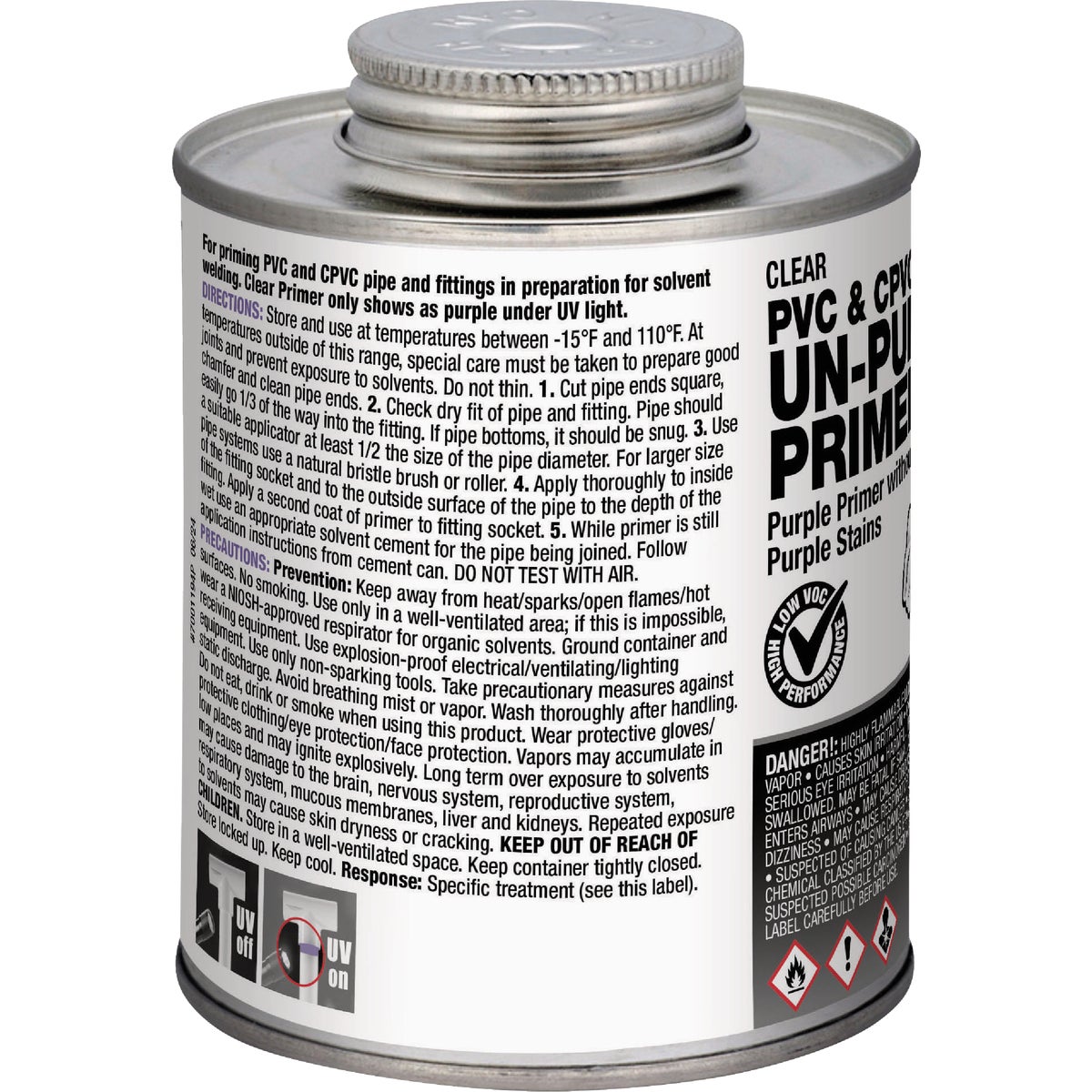 Hercules 16 Oz. PVC & CPVC Un-Purple Primer Image 2
