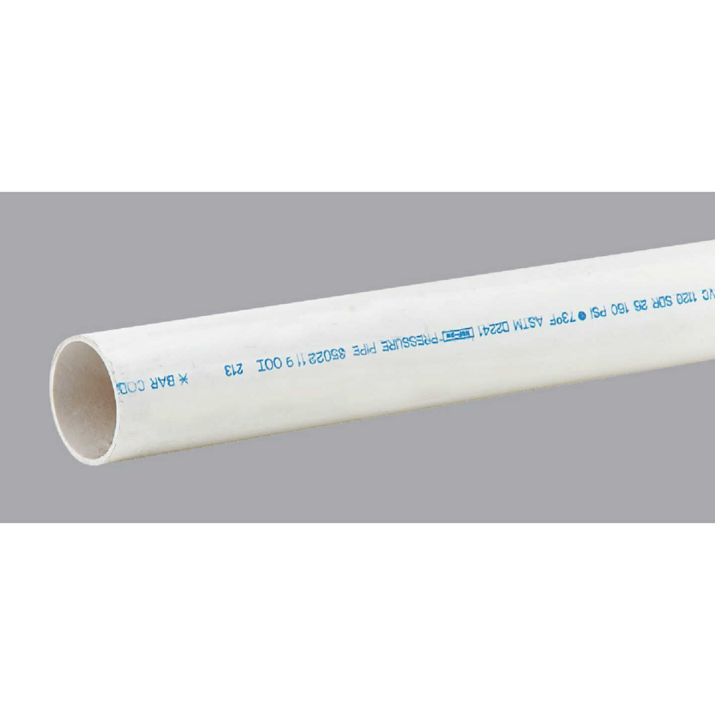 Charlotte Pipe 2 In. x 10 Ft. Cold Water PVC Pressure Pipe, SDR 26 Image 1