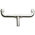 Do it Best 1-1/2 In. x 16 In. Chrome Plated Center 22 Gauge Outlet Continuous Waste Image 1