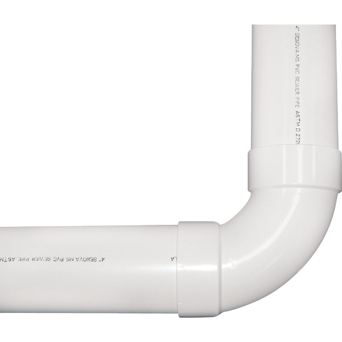 IPEX 4 In. SDR 35 90 Deg. PVC Sewer and Drain Sanitary Elbow (1/4 Bend) Image 3
