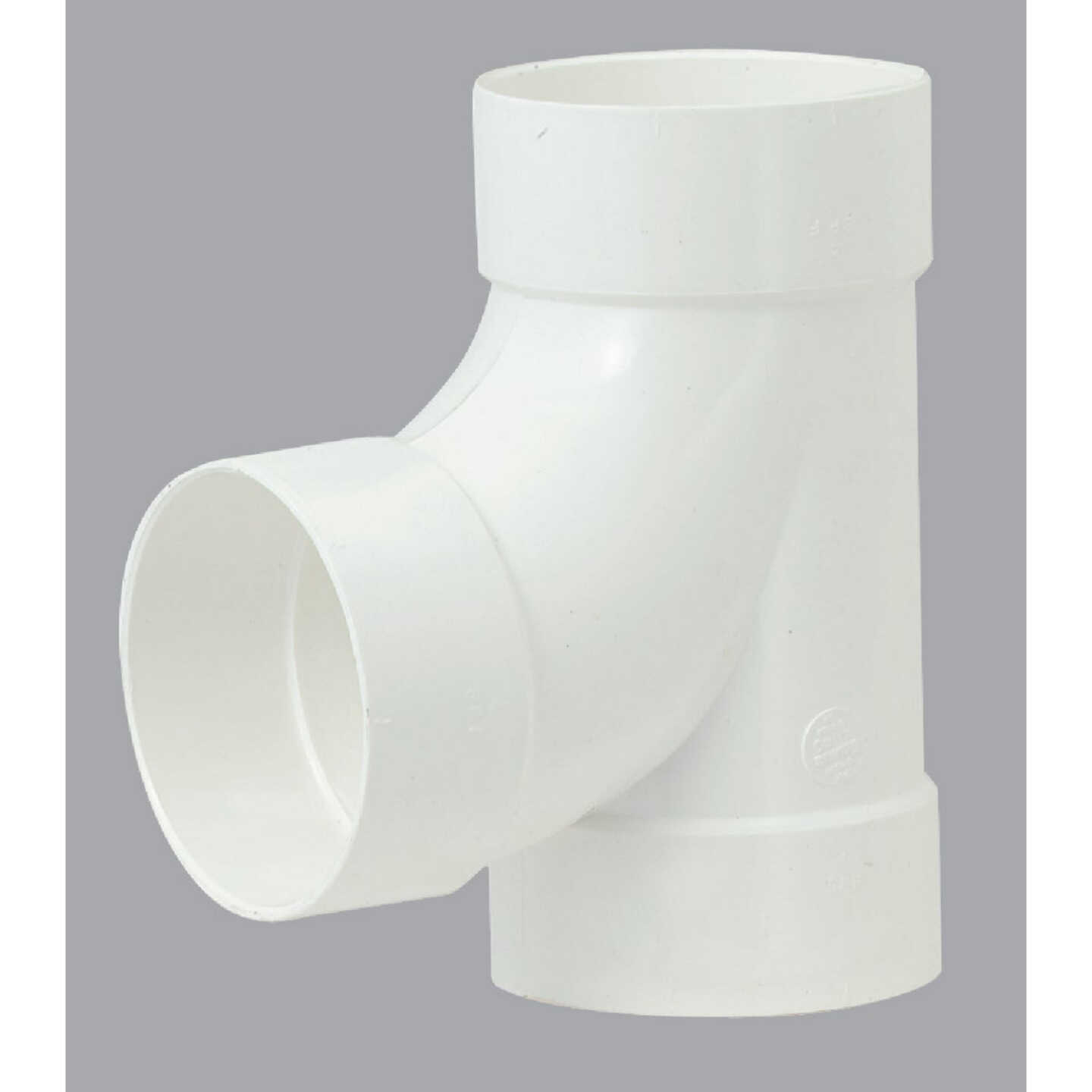 IPEX Sanitary Tee 4 In. PVC Sewer and Drain Tee Image 1