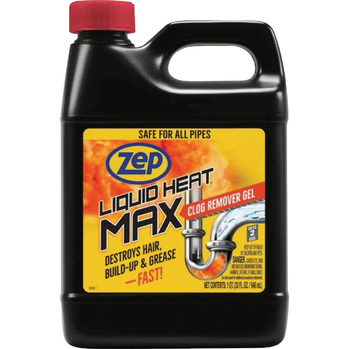 Zep Liquid Heat Max 32 Oz. Clog Remover Gel