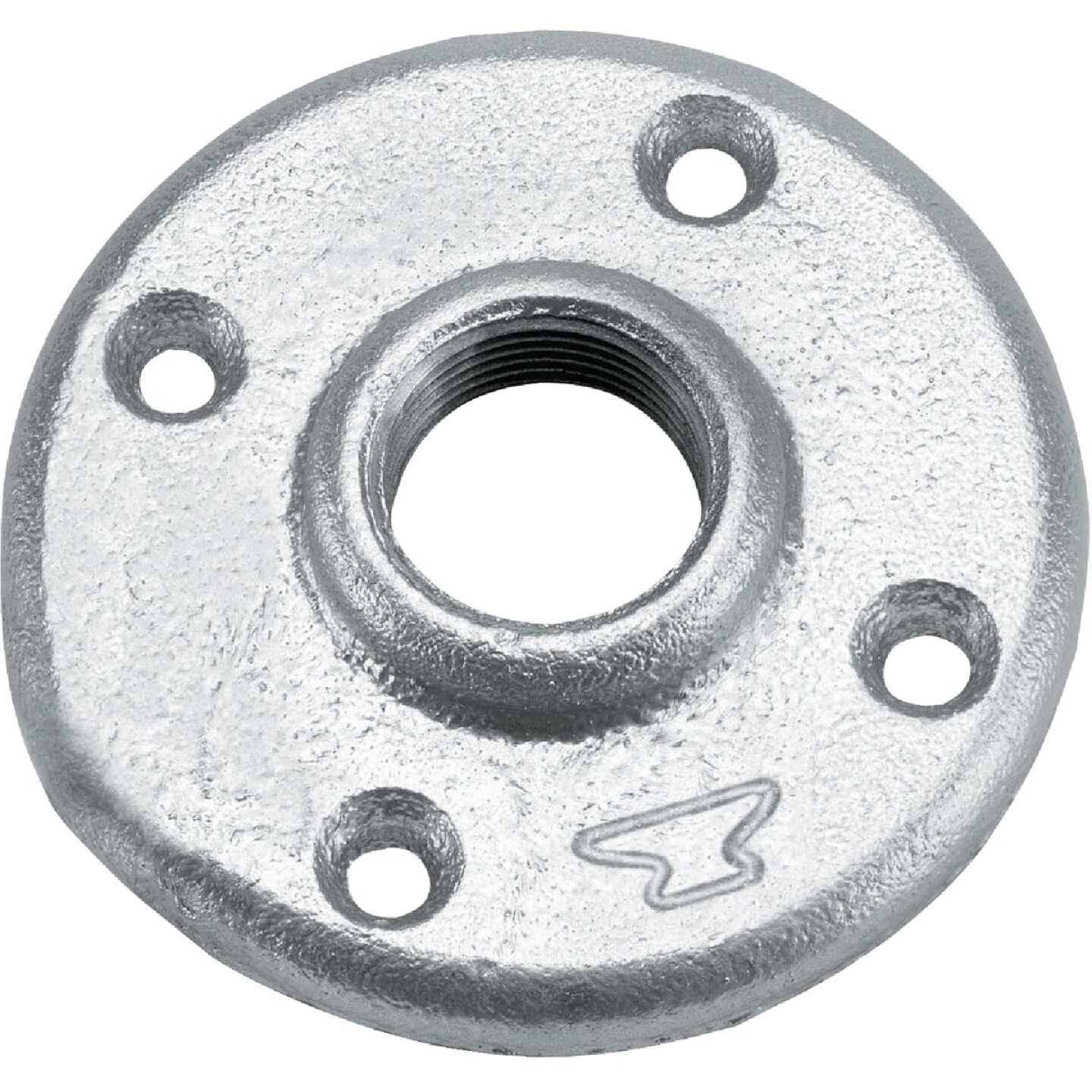 Anvil 1-1/2 In. Malleable Iron Galvanized Floor Flange Image 1