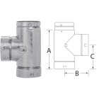 SELKIRK RV 3 In. x 6-5/8 In. x 4-1/4 In. Gas Vent Tee Image 1
