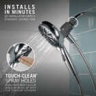 Brondell Nebia Yuba 5-Setting Fixed Showerhead, Brushed Nickel Image 4