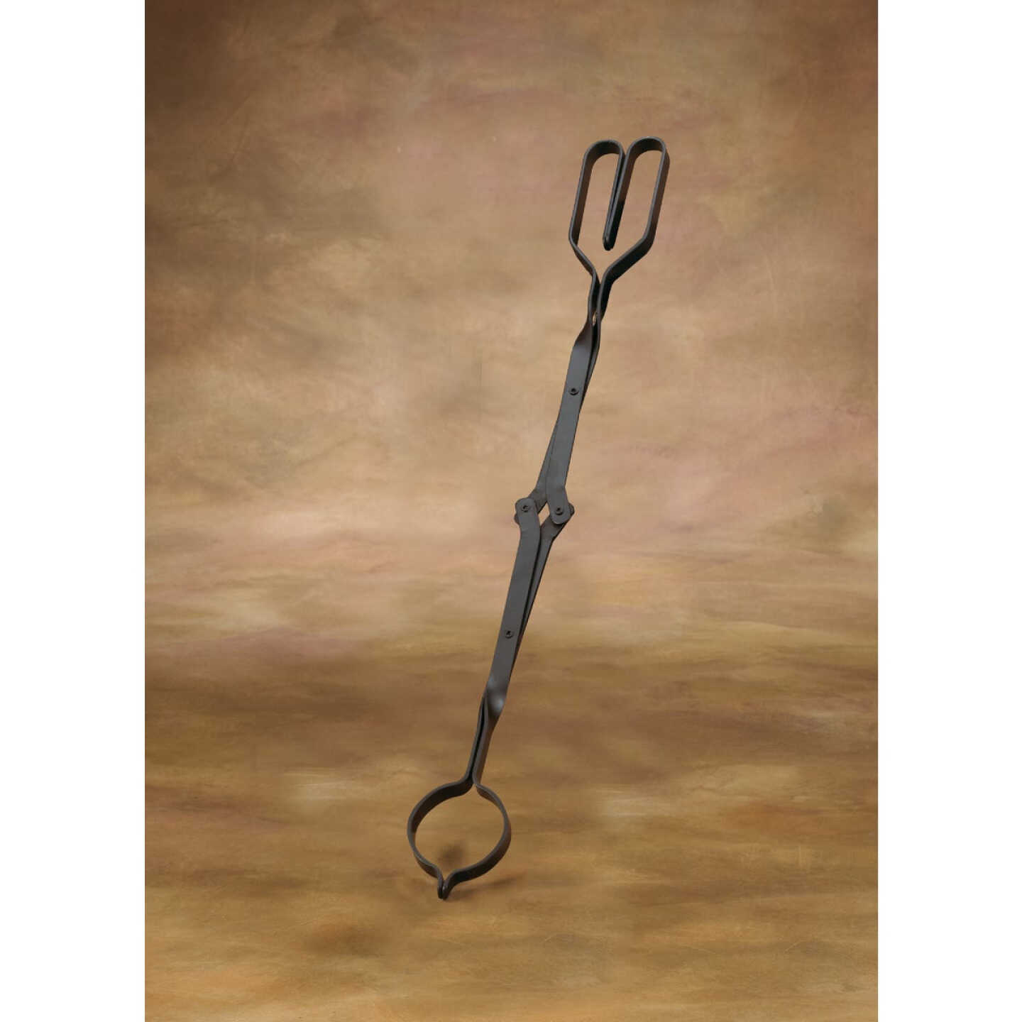 Home Impressions Rigid Steel 28 In. Black Fireplace Tongs Image 2
